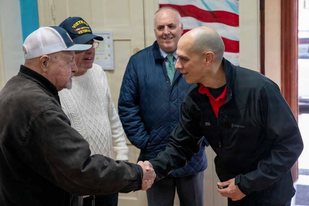 Pre-Commissioning Unit (PCU) Harvey C. Barnum Jr. (DDG 124) Crew Visits South Boston VFW Post