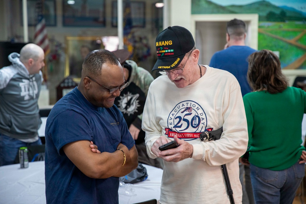 Pre-Commissioning Unit (PCU) Harvey C. Barnum Jr. (DDG 124) Crew Visits South Boston VFW Post