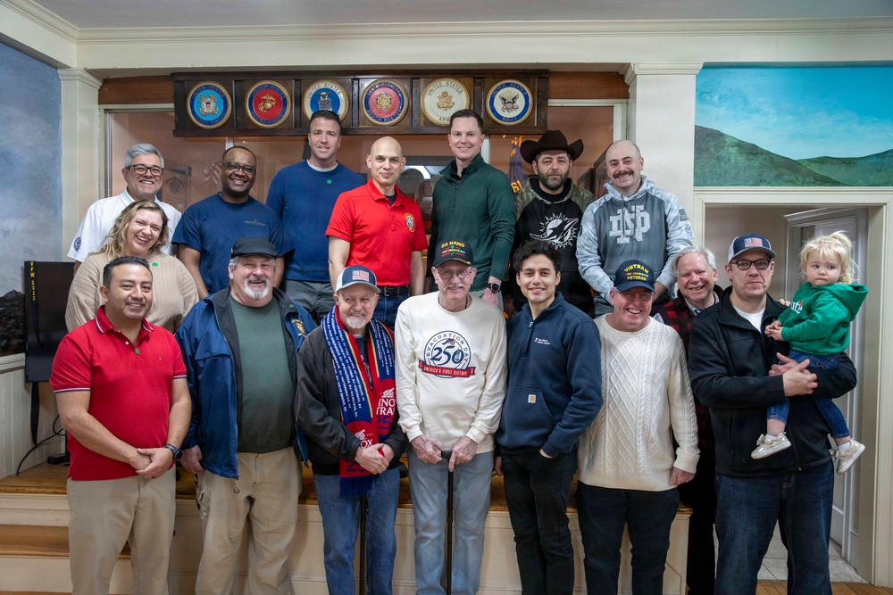 Pre-Commissioning Unit (PCU) Harvey C. Barnum Jr. (DDG 124) Crew Visits South Boston VFW Post