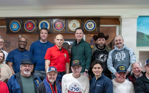 Pre-Commissioning Unit (PCU) Harvey C. Barnum Jr. (DDG 124) Crew Visits South Boston VFW Post