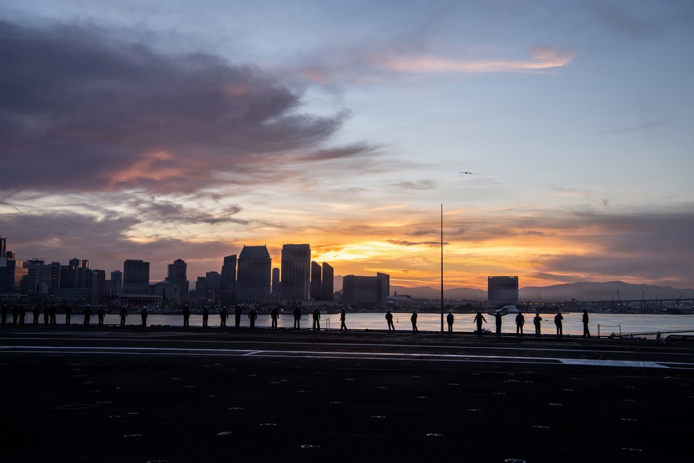Nimitz Departs San Diego