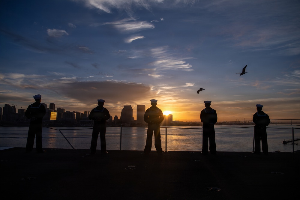 Nimitz Departs San Diego