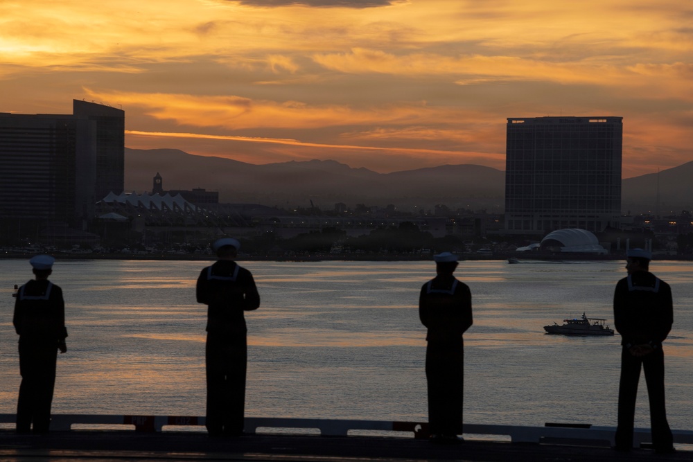 Nimitz Departs San Diego