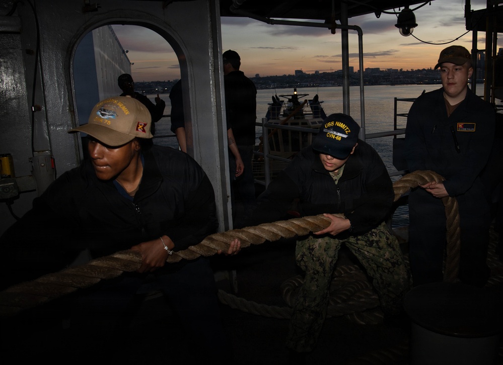 Nimitz Departs San Diego