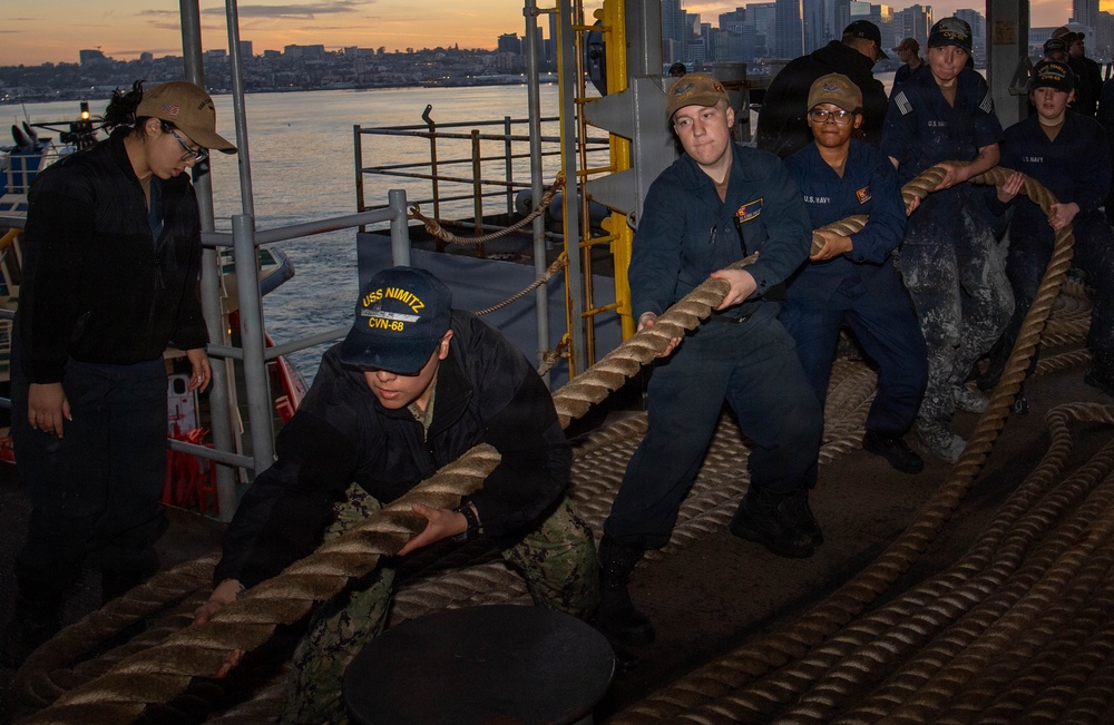 Nimitz Departs San Diego