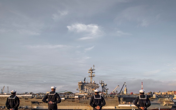Nimitz Departs San Diego