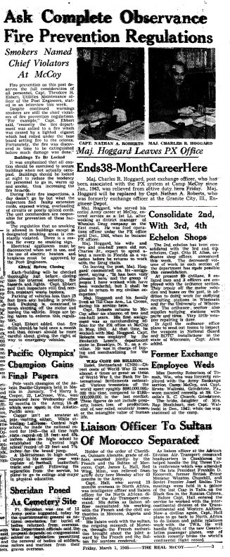 This Month in Fort McCoy History  — March