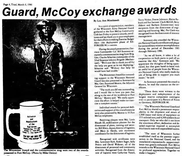 This Month in Fort McCoy History  — March