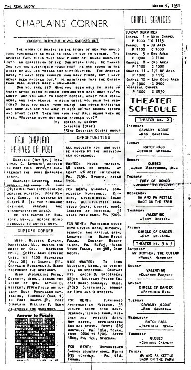 This Month in Fort McCoy History  — March