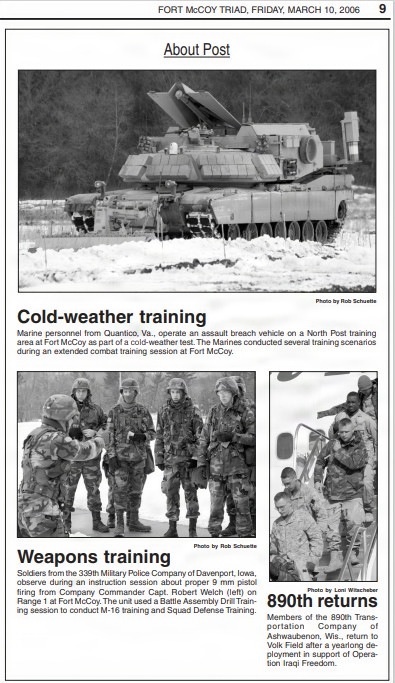 This Month in Fort McCoy History  — March