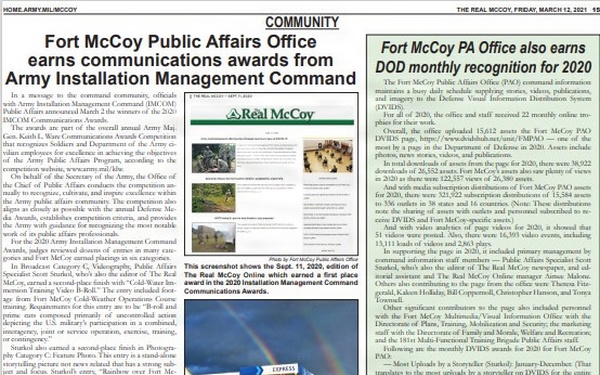 This Month in Fort McCoy History  — March