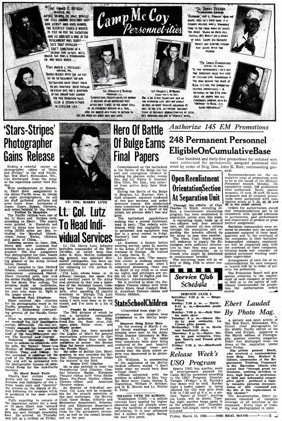 This Month in Fort McCoy History  — March