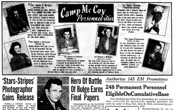 This Month in Fort McCoy History  — March