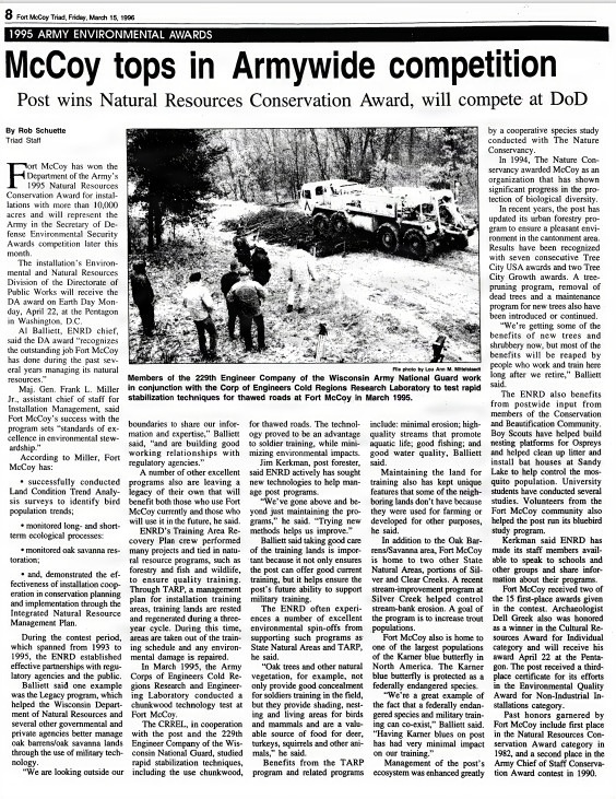 This Month in Fort McCoy History  — March