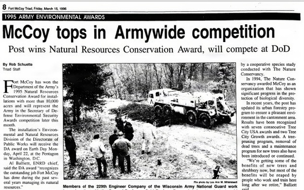 This Month in Fort McCoy History  — March