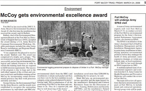 This Month in Fort McCoy History  — March