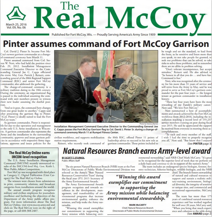 This Month in Fort McCoy History  — March