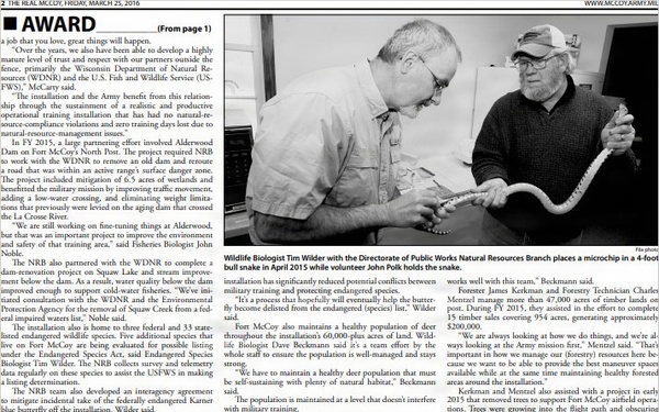 This Month in Fort McCoy History  — March