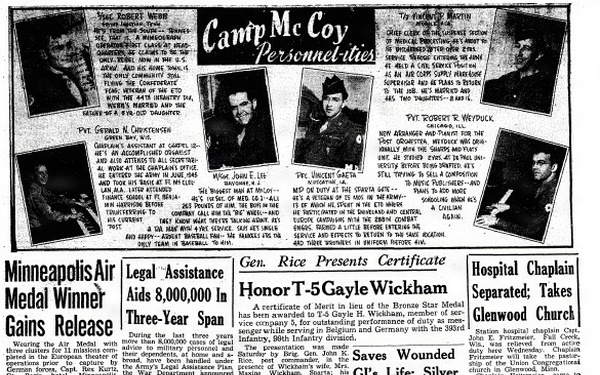This Month in Fort McCoy History  — March