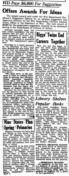 This Month in Fort McCoy History  — March