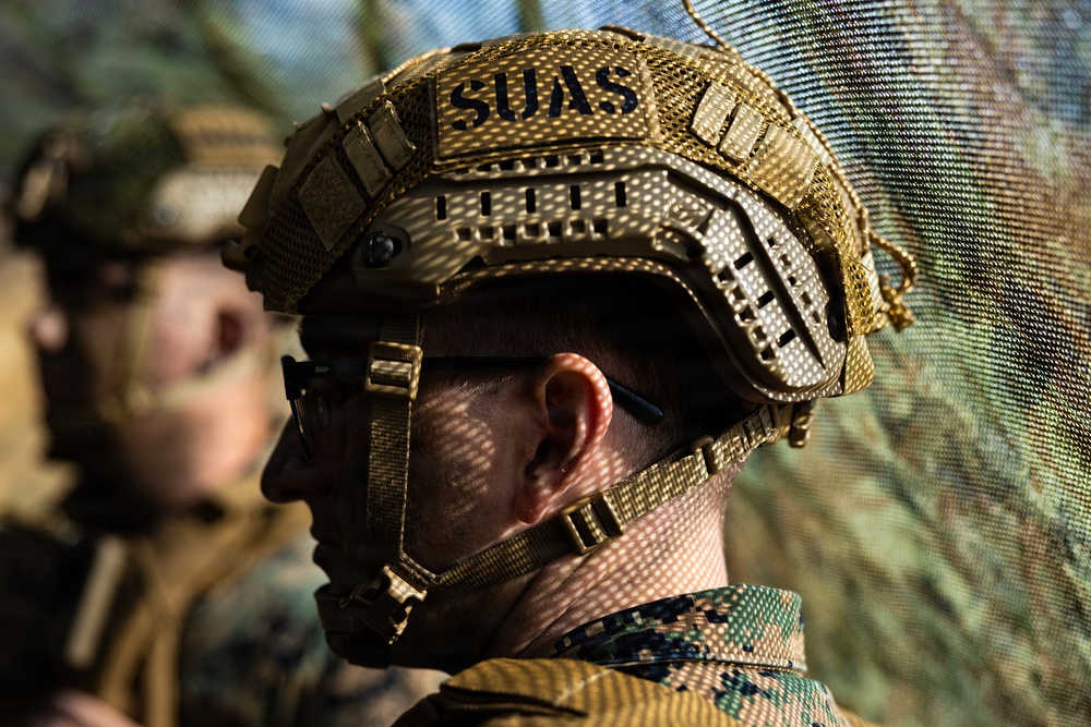 U.S. Marines with 12th LCT Operate a Stalker VXE30 Unmanned Aerial System