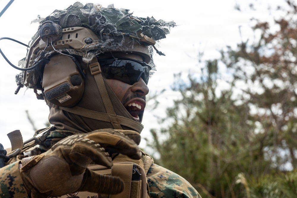 U.S. Marines with 12th LCT’s Bravo Company Execute a CALFEX