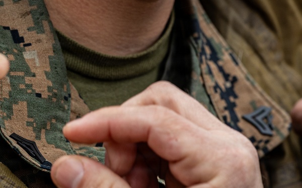 U.S. Marine with 12th LCT Meritoriously Promotes to Corporal in Republic of Korea