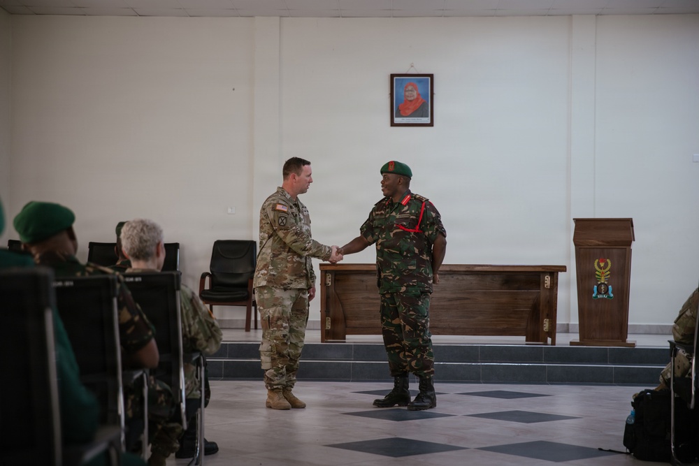 US, Tanzania conduct a key leader engagement at Lugalo Military Hospital during JA26