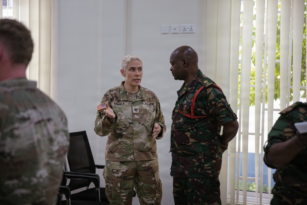 US, Tanzania conduct a key leader engagement at Lugalo Military Hospital during JA26