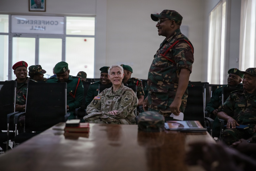 US, Tanzania conduct a key leader engagement at Lugalo Military Hospital during JA26
