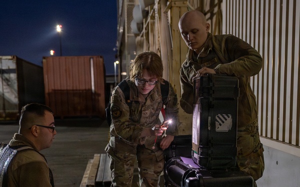 374 LRS inspects, moves cargo during BM26