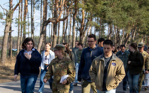 Notre Dame O'Brien International Security Center students tour USAG Poland's FOS Powidz
