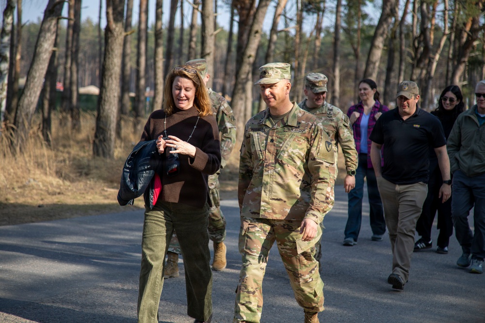 Notre Dame O'Brien International Security Center students tour USAG Poland's FOS Powidz