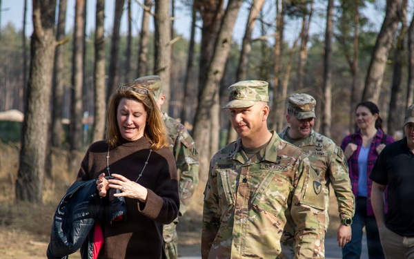 Notre Dame O'Brien International Security Center students tour USAG Poland's FOS Powidz