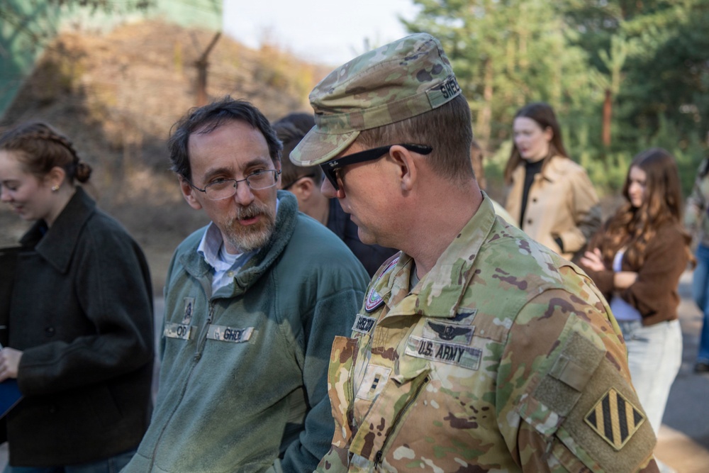 Notre Dame O'Brien International Security Center students tour USAG Poland's FOS Powidz