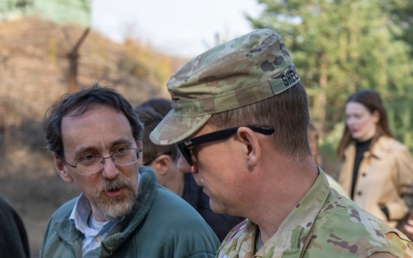 Notre Dame O'Brien International Security Center students tour USAG Poland's FOS Powidz