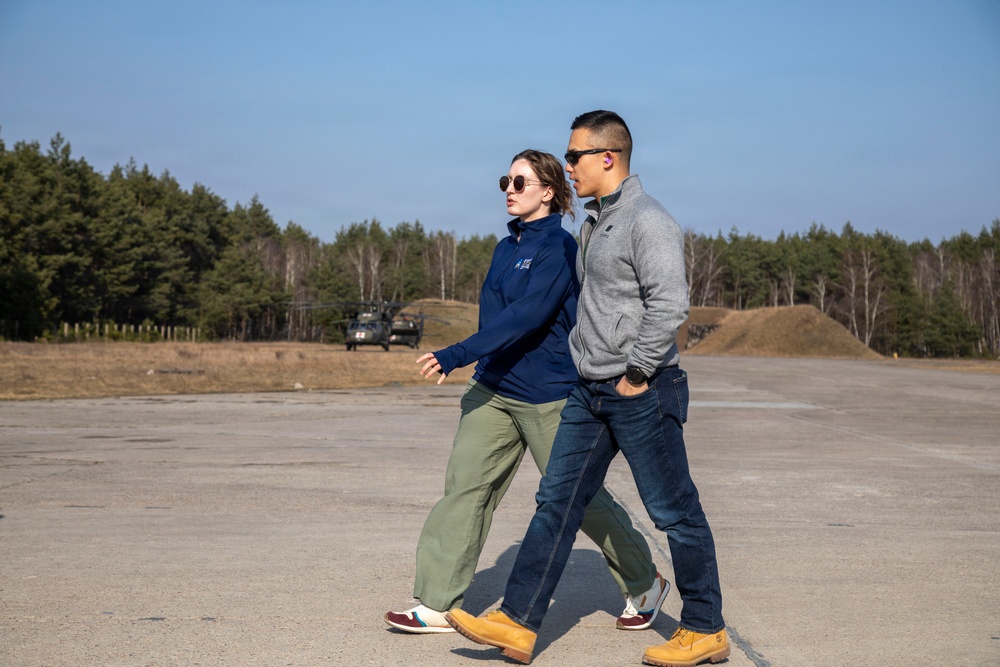 Notre Dame O'Brien International Security Center students tour USAG Poland's FOS Powidz