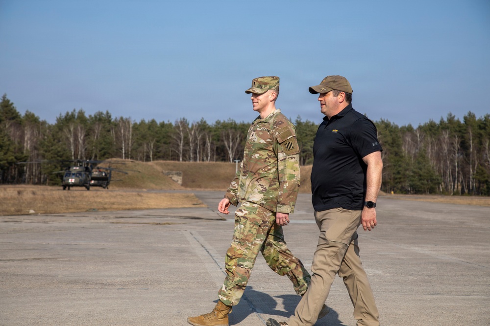 Notre Dame O'Brien International Security Center students tour USAG Poland's FOS Powidz