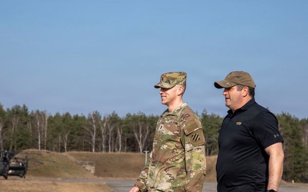 Notre Dame O'Brien International Security Center students tour USAG Poland's FOS Powidz