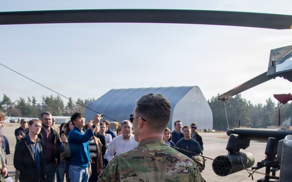 Notre Dame O'Brien International Security Center students tour USAG Poland's FOS Powidz
