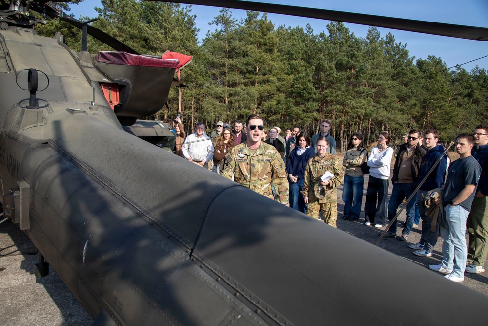 Notre Dame O'Brien International Security Center students tour USAG Poland's FOS Powidz