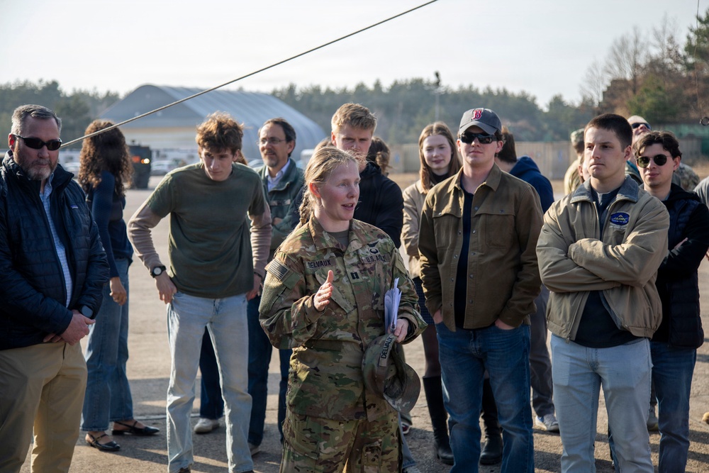 Notre Dame O'Brien International Security Center students tour USAG Poland's FOS Powidz