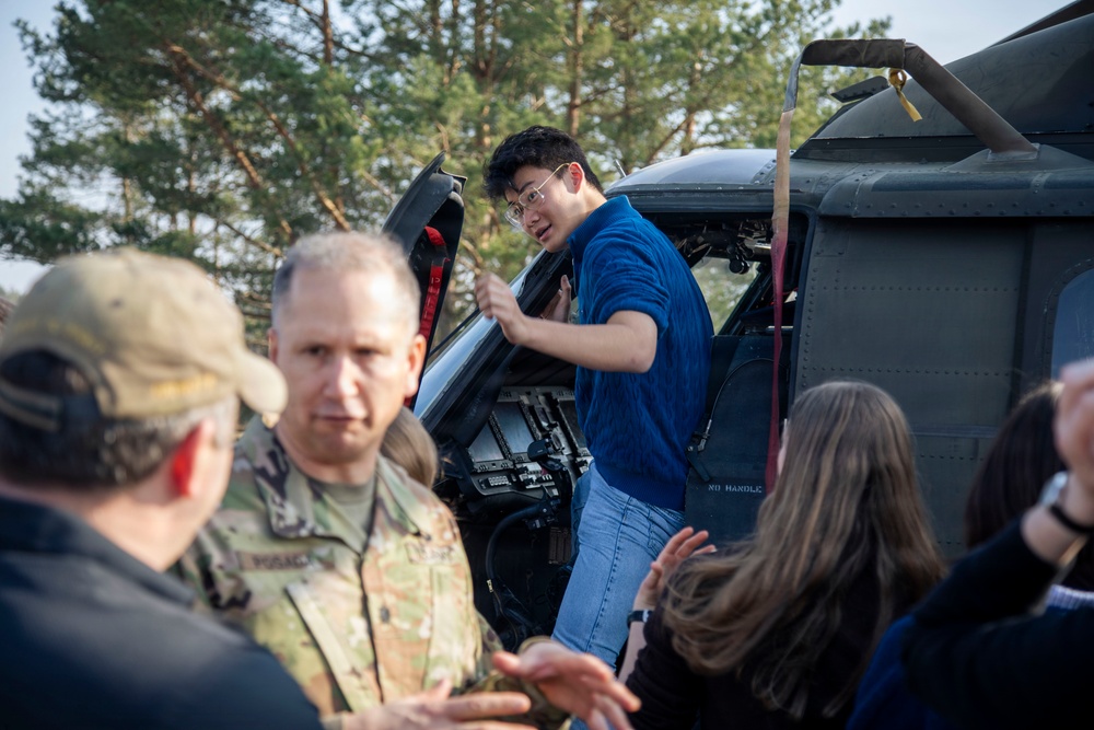 Notre Dame O'Brien International Security Center students tour USAG Poland's FOS Powidz
