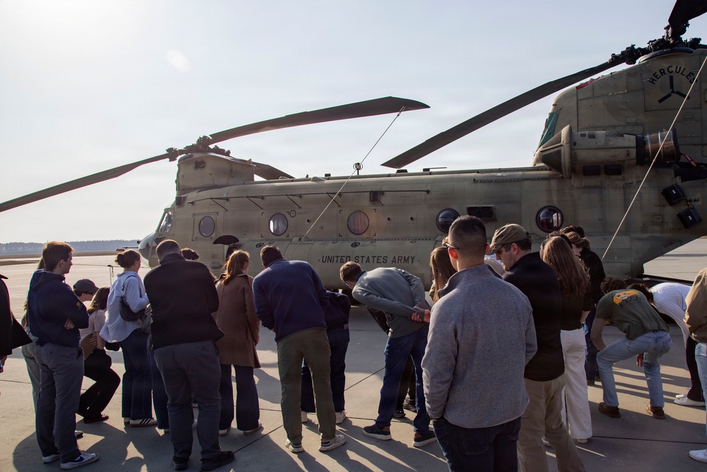 Notre Dame O'Brien International Security Center students tour USAG Poland's FOS Powidz