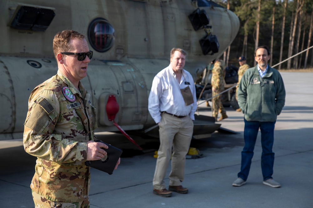 Notre Dame O'Brien International Security Center students tour USAG Poland's FOS Powidz