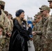 Elena Klionsky speaks with U.S. Soldiers in Estonia