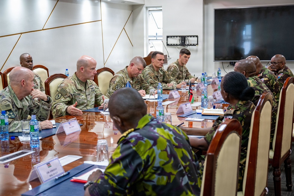 CJTF-HOA discusses shared priorities with Kenya Defense Force leadership