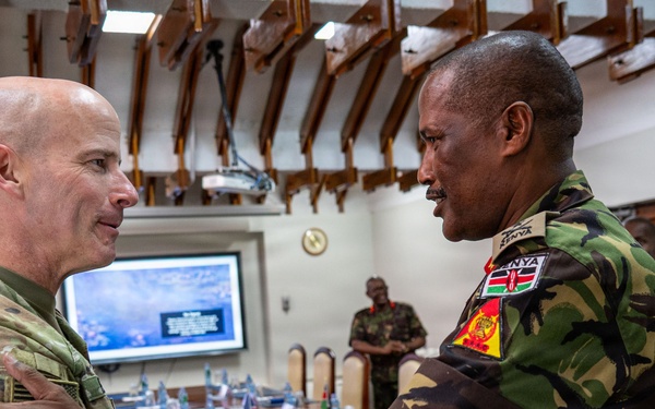 CJTF-HOA discusses shared priorities with Kenya Defense Force leadership