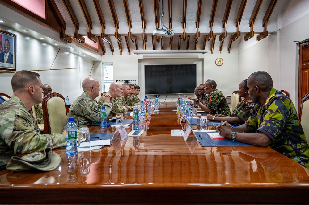 CJTF-HOA discusses shared priorities with Kenya Defense Force leadership