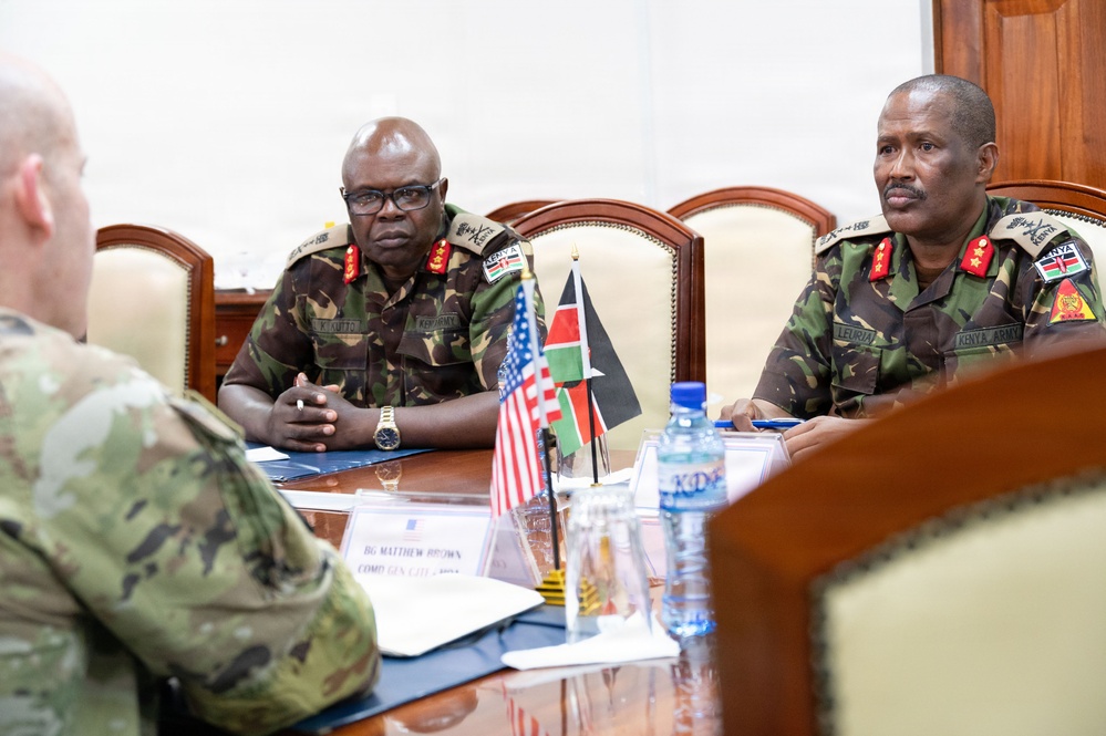CJTF-HOA discusses shared priorities with Kenya Defense Force leadership
